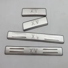 Free Shipping 2012 Subaru XV scuff plates stainless steel door sill strip welcome pedal auto accessories 4pcs Free Shipping 2012 Subaru XV scuff plates stainless steel door sill strip welcome pedal auto accessories 4pcs