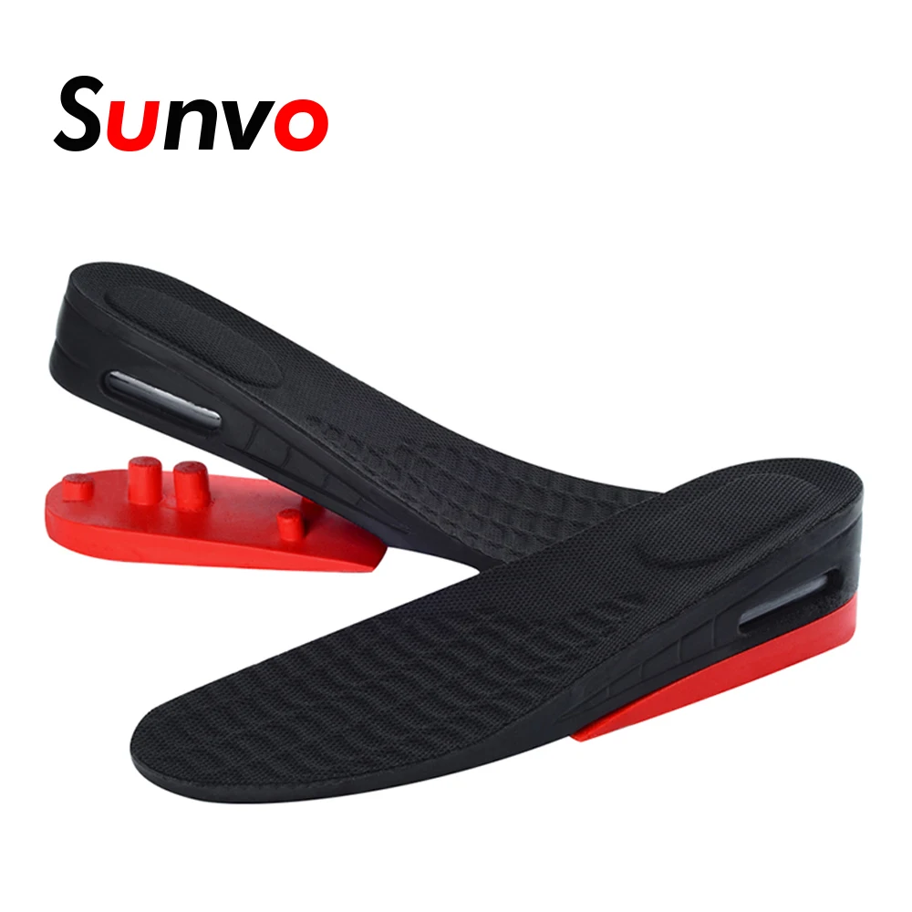 

Sunvo 2-layer Adjustable Height Increase Insoles Air Cushion soles Invisible Lift 5.2cm Taller Cushion Pad for Men Women Inserts