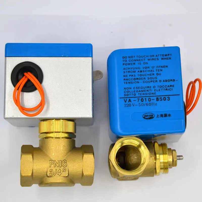 VA-7010-8503 нормально закрытого типа Executor DN15 DN20 2 способ Электрический шаровой клапан для кондиционера катушки вентилятора
