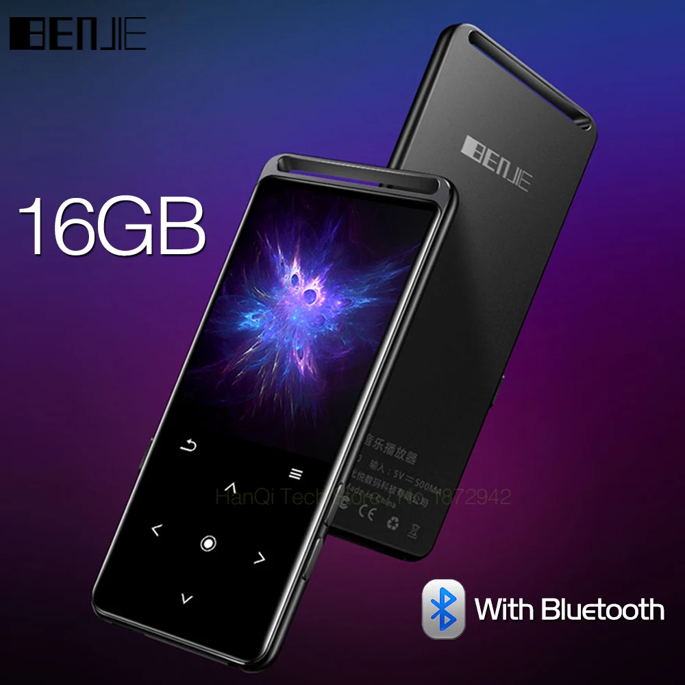 Mp3 плеер без потерь BENJIE M6 Bluetooth 5 0 16 ГБ Hi Fi Портативный аудиоплеер с FM радио