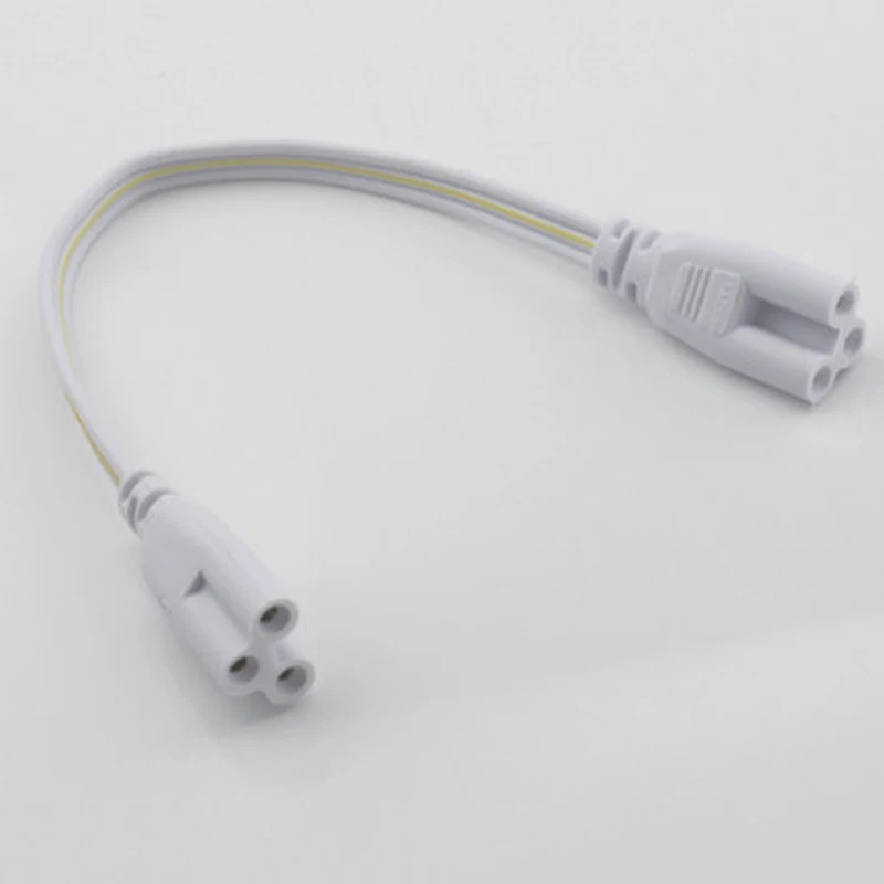 50 см соединительный провод кабель светодио дный T5 T8 трубки 3 отверстия двойной женский расширение провода разъем для люминесцентных светильника