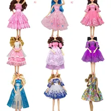 1 個ピンク/ブルー手作り人形ロングドレス服イブニング結婚式のパーティードレス 1/3 bjd 60 センチメートル人形アクセサリー(China)