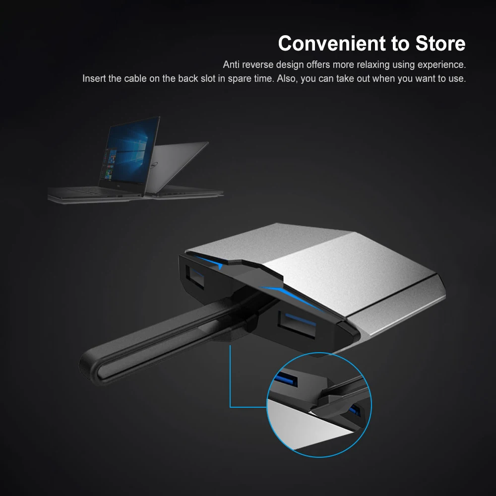 Док станция Type C для HD конвертера Адаптер Ethernet RJ45 двойной USB 3 1 с разъемом 5 мм MacBook