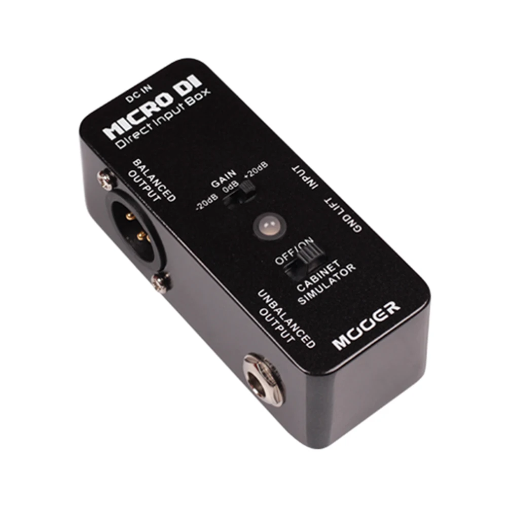 

Mooer MICRO DI Guitar Effect Pedal Micro Mini MICRO DI Cabinet Simulator Effect Pedal With LED Light MDT1
