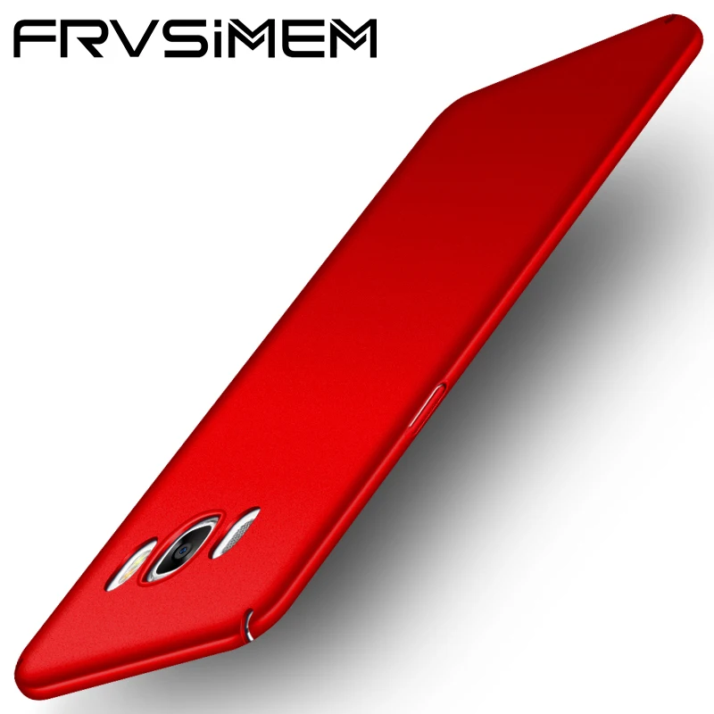 

FRVSIMEM Case Cover Matte Hard PC Capa For Samsung Galaxy J5 Metal J510 J5 2016 J510f Cover Funda Back Full Cases