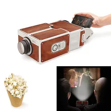 Мини Портативный кинотеатр DIY картонный смартфон проекционный мобильный телефон проектор для домашнего проектора аудио и видео подарок