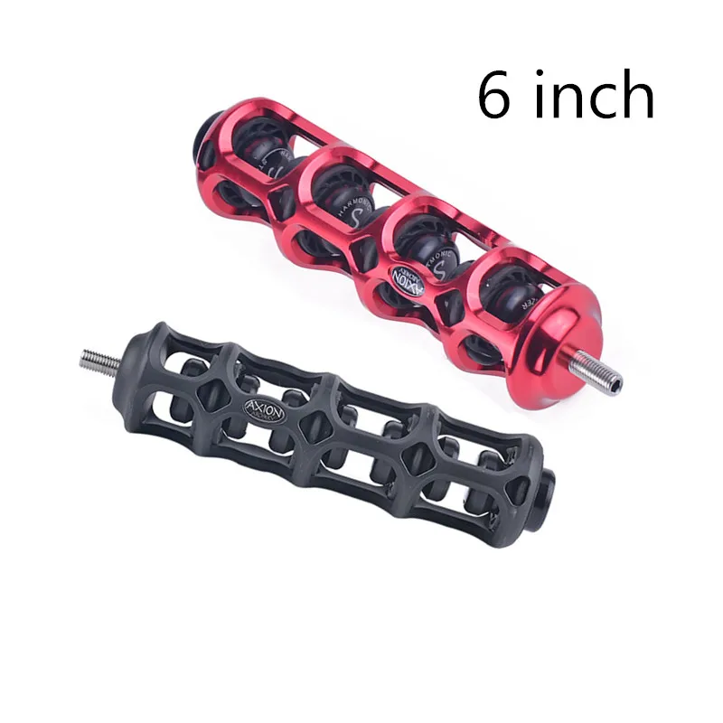 

6 inch Archery Bow Stabilizer Aluminum Alloy Recurve/Compound Bow Shock Absorber Vibration Compound Bow Damper Hunting Accessory