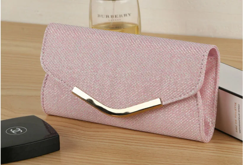 Us 8 6 20 Off Hot Casual Women Evening Bag Day Clutch Las Wedding Party Handbags S Purse Wallets Pink Golden Colors To Choose In Clutches