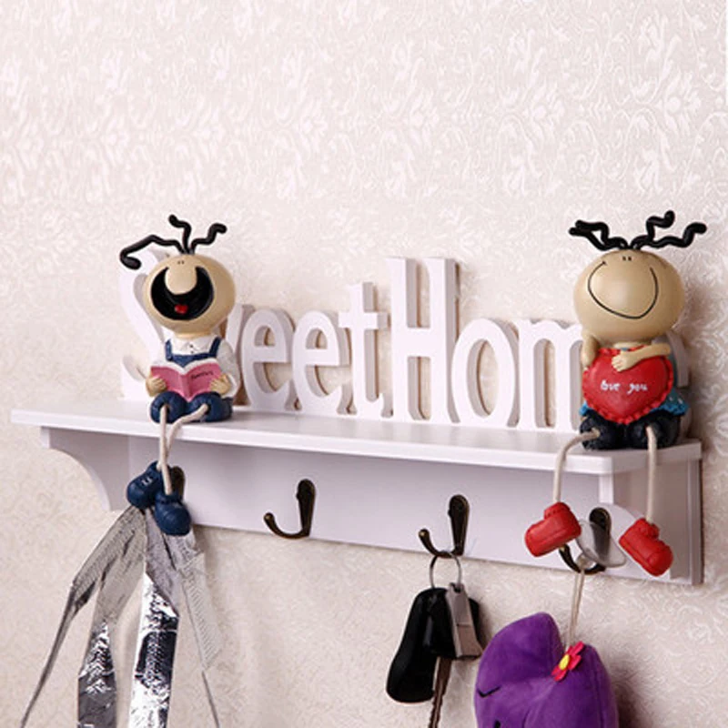 شحن مجاني شماعات الإبداعية الأطفال غرفة الديكور الملابس شماعات معدنية جدار شنقا خزانة تخزين الكرتون هوك