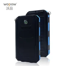 WOPOW NOUVEAU Étanche Solaire Power Bank 10000 mah Double USB Li-Polymère Solaire Batterie Chargeur Powerbank Voyage pour tous les téléphone