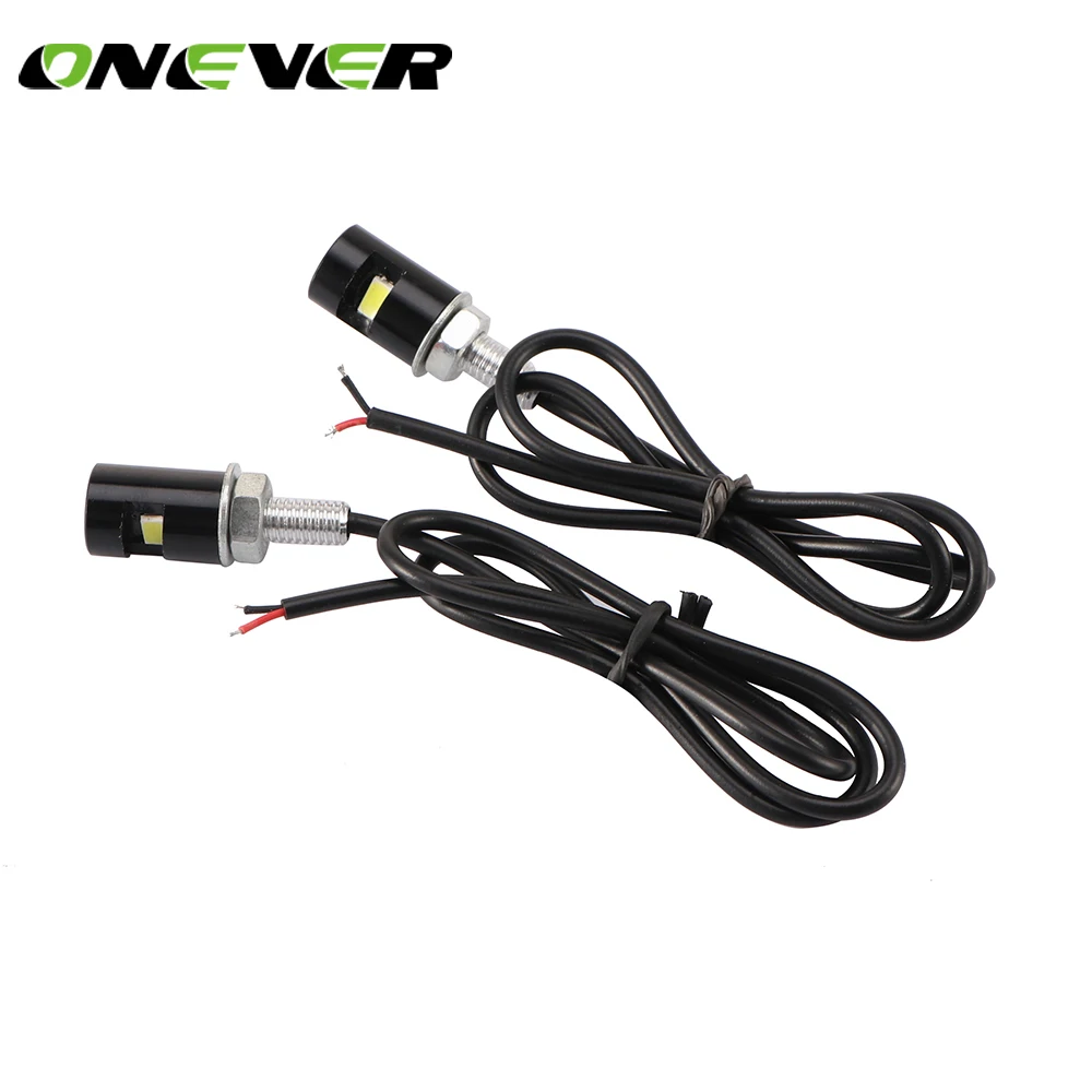 

2pcs Aluminum Car LED License Plate Light Screw Bolt Lamp Rear Tail Lights for Motorcycle Truck ATV Motorcycle Bike SUV RV