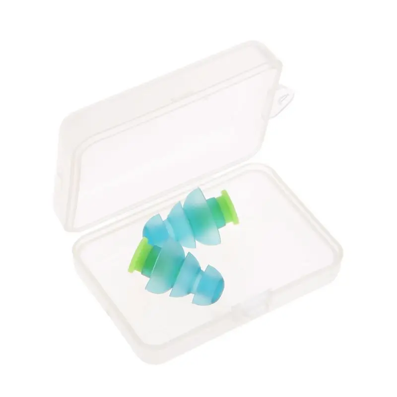 

1 Pair Noise Cancelling Hearing Protection Silicone Ear Plugs Reusable Portable
