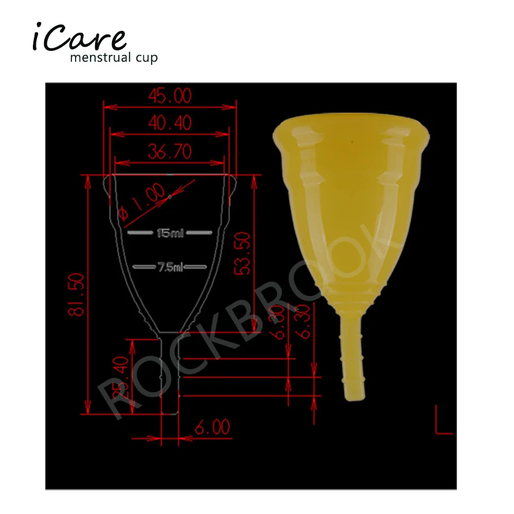 № 7 медицинские Класс силиконовая менструальная чаша товары женской гигиены Кубок Менструальный Леди заменить менструального колодки менструальная чаша с коробкой
