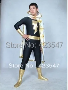 DC Comics Marvel Family Black Adam Superhero Costume Halloween Party Costumes-Zentai Suit