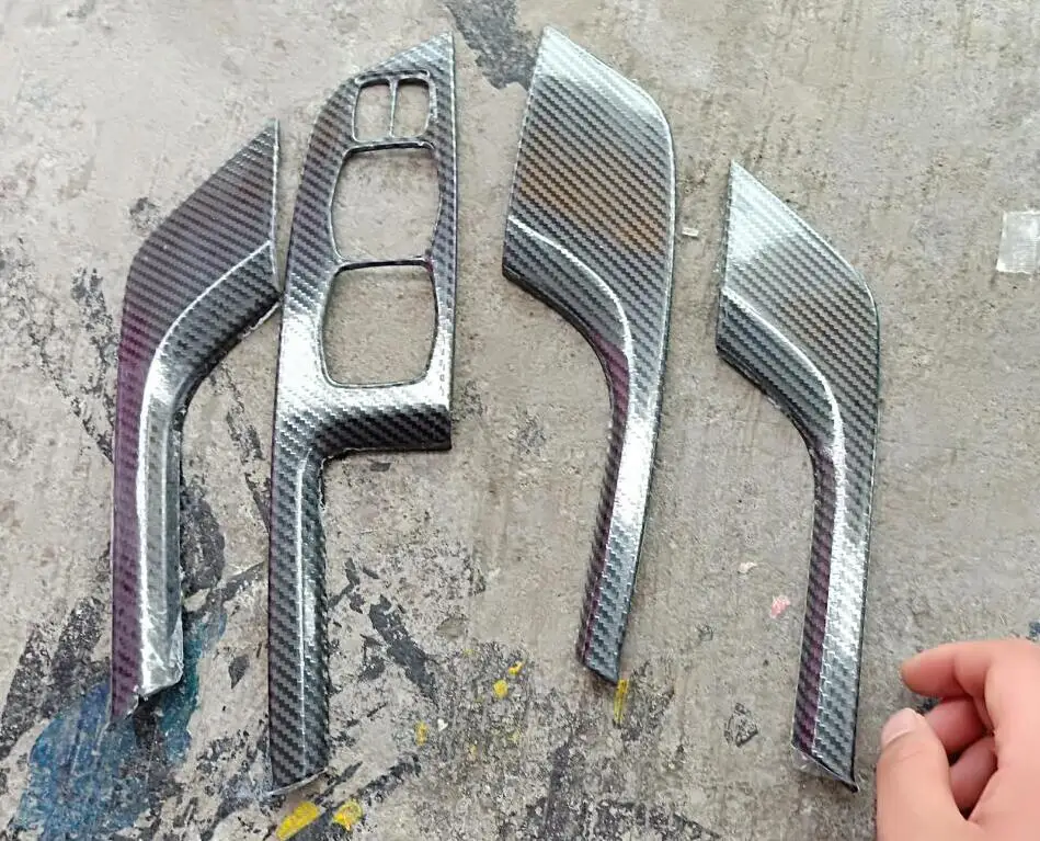 

Stainless steel car switch for car windows Panel sequins inner armrest Armrest decorative frame for hyundai Santa Fe IX45 2013