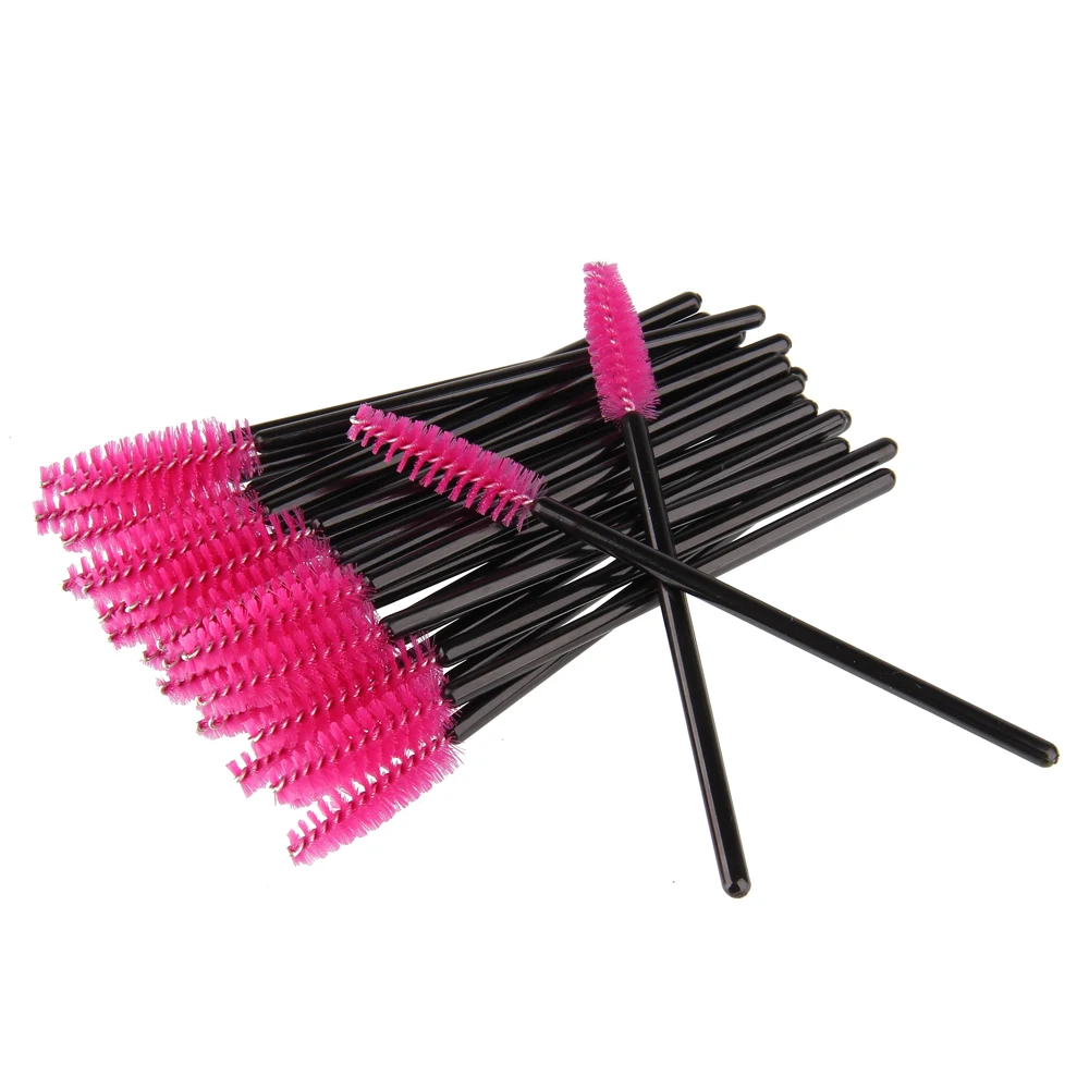 

100Pcs Individual Disposable Makeup Eyelashes Mascara Wands Eyebrow Eye Shadow Applicator Lashes Removing Tools Mascara Brushes