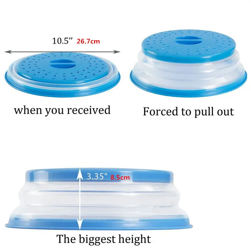 Folding Microwave Plate Cover (5)