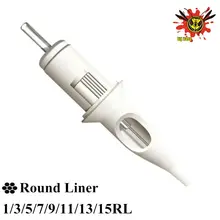 BIGWASP 20 шт./кор. Стандартный патроны иглы татуировки V1 обновленная версия-Круглые Вкладыши 1/3/5/7/9/11/13/15RL