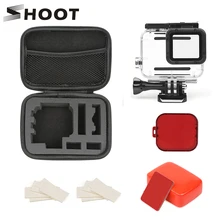 SHOOT 45M Underwater Waterproof Case for GoPro Hero 7 6 5 Black Surfing Diving Accessories Set
