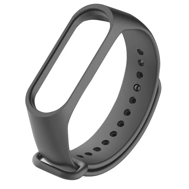 New Sport Silicone Strap for Xiaomi Mi Band 4 band wrist strap For xiaomi miband 4 accessories bracelet Miband 4 - Цвет: Dark Gray