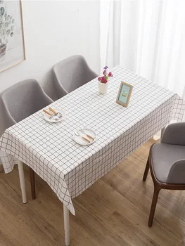 

European Waterproof And Oilproof Table Cloth Disposable Tablecloth Rectangular Dining Coffee Table Mat Table Cover Home Kitchen