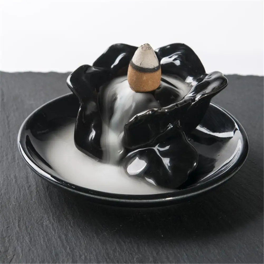 Buy Buddha statue Incense cones Ceramic Censer Incense holder Burner Zen