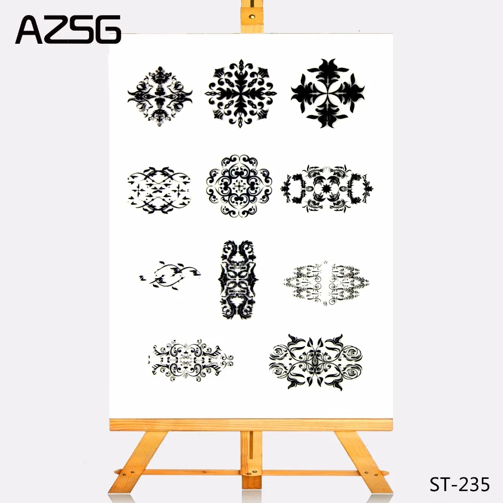 AZSG Transparent Clear Stamps Symmetrical Pattern Seal for DIY