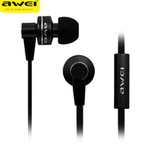Awei ES 900i Шумоизоляция In-Ear Наушники с 1.2 м Кабель Микрофон для Смартфонов/Tablet/PC Поддержка Микрофона отвечая на телефон
