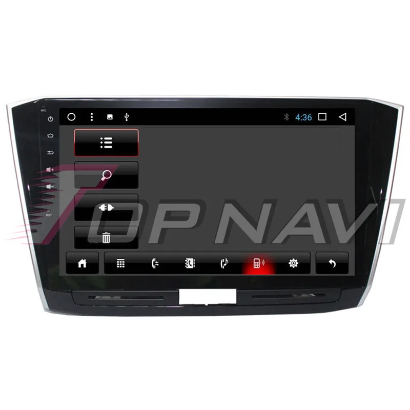 Discount Autoradio 10.1 Inch Android 8.1 Car GPS Navigation For VW Passat 2016 Stereo Audio Car Multimedia player 2 din NO DVD Octa Core 4