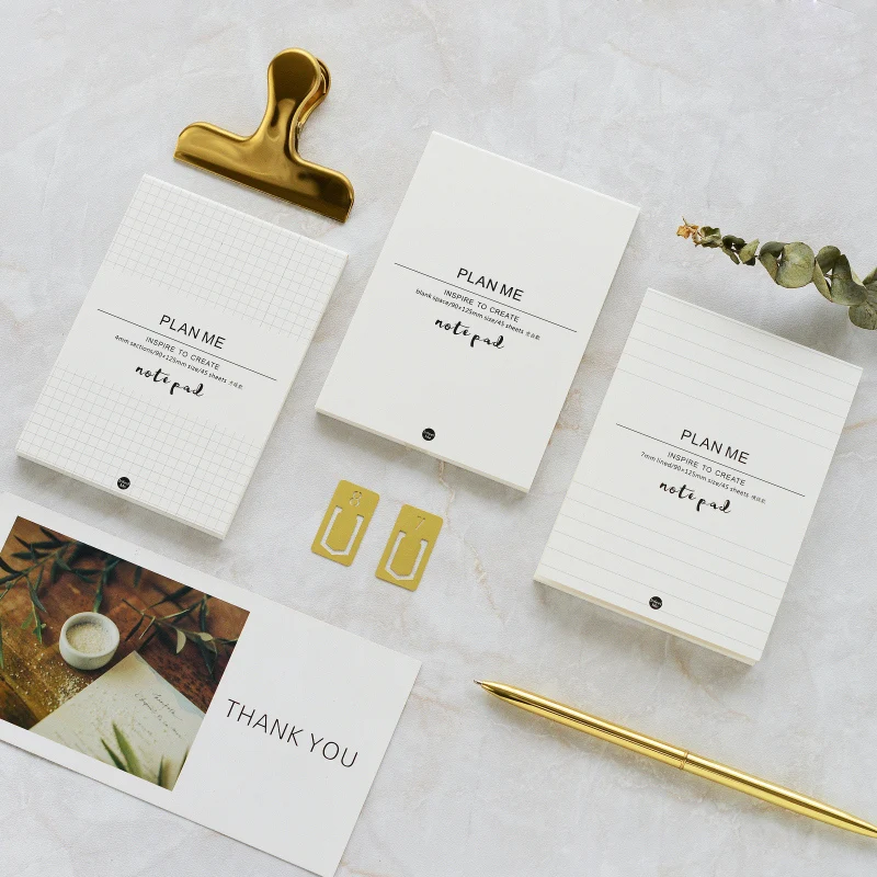 

3 Designs Style Portable Diary Planner Notepad DIY Blank Page Memo Pads Mini Journal Notebook School Office Supplies