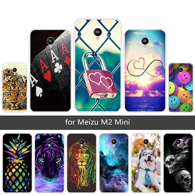 For Meizu M2 mini Case Clear Cover Flexible Silicone TPU Soft Fundas for Meilan Phone Cases Anti Knock Luxury Protector Shell |