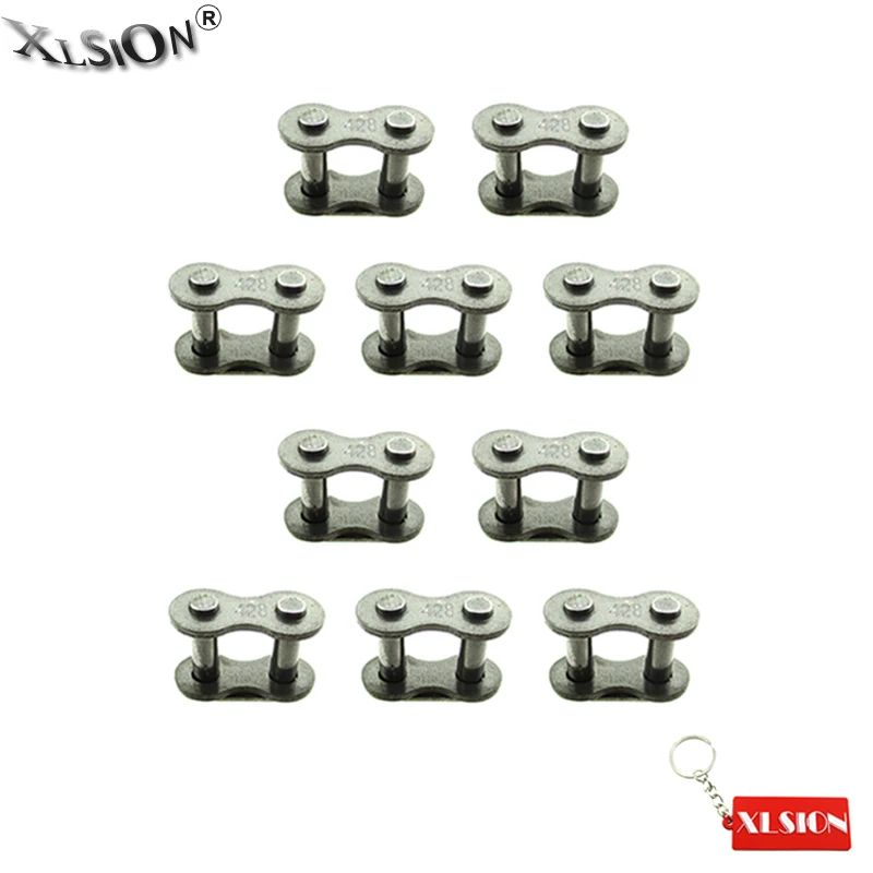 XLSION Aftermarket 10Pcs 428 Chain Master Link Clips For Chinese ATV Quads Go Kart Moped Scooters | Автомобили и мотоциклы
