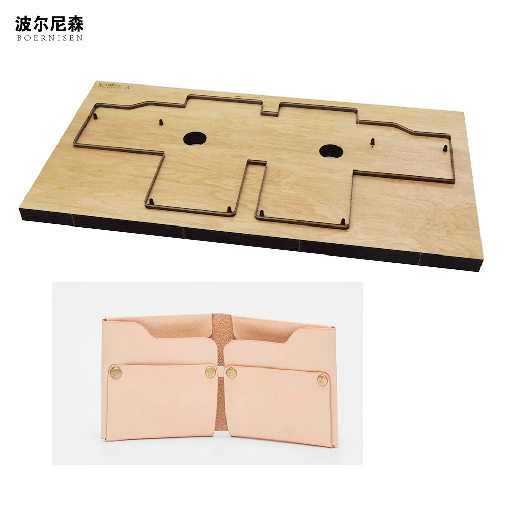

BOERNISHEN Japanese steel knife creative card bag DIY can customize leather cutting mold laser cutting multi-card bag