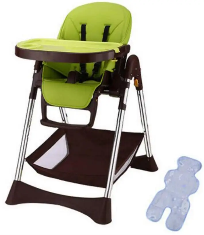 EN14988 детские сидения обеденный стол многофункциональные регулируемые складные детские стулья - Цвет: Зеленый