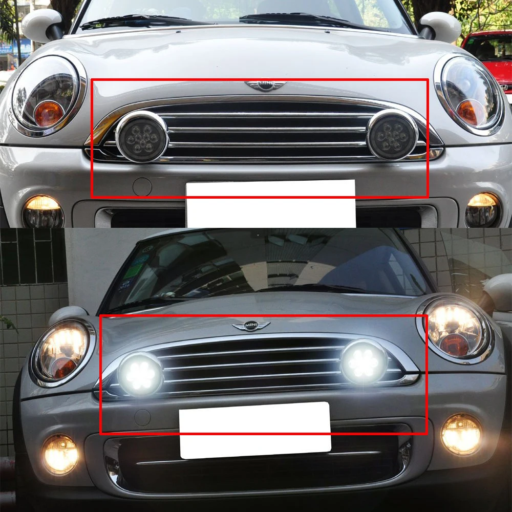2X Белый светодиод DRL ралли лампа для Mini Cooper F55 F56 F57 2014 2015 2016|Фара авто в сборе| |