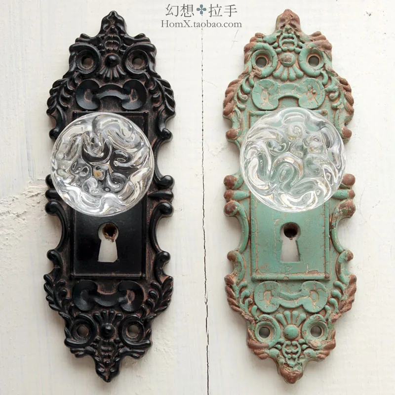 

134 * 50 mm Large wardrobe door Handle American cafe wooden doors European style Retro invisible door Small handle Ming installe