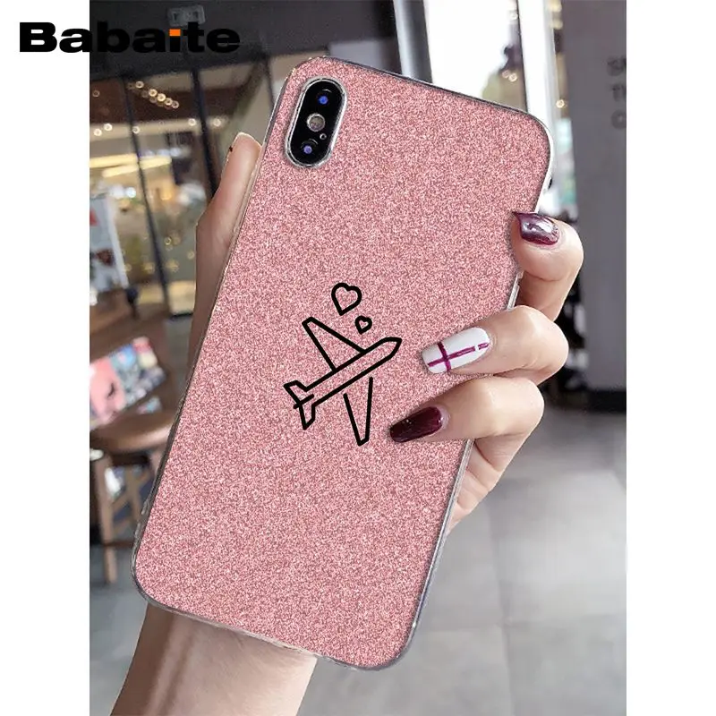 Travel the world paper plane aircraft pink
