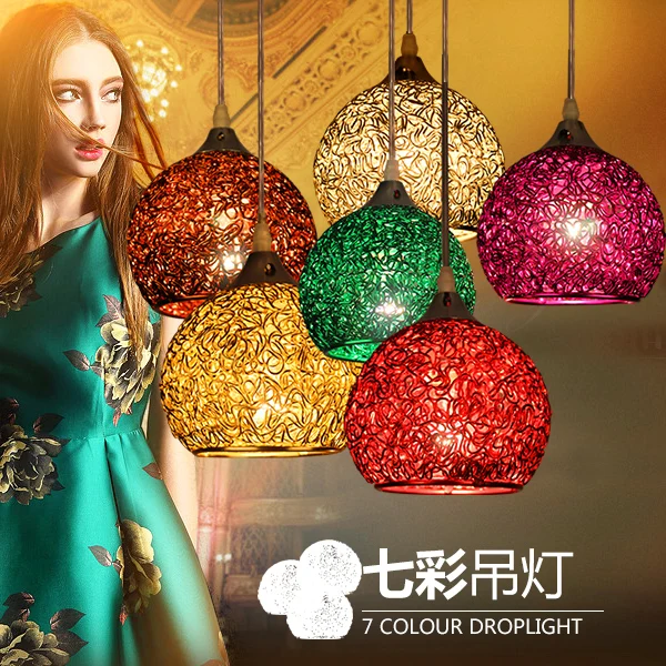 

European-style simple modern aluminium wire bedroom hallway staircase decorative lamps and lanterns