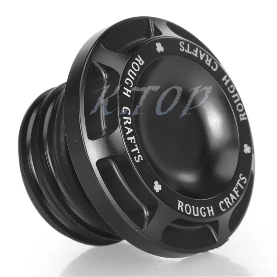 1 piece Black CNC Aluminum Rough Crafts Aluminum Fuel Gas Oil Cap For