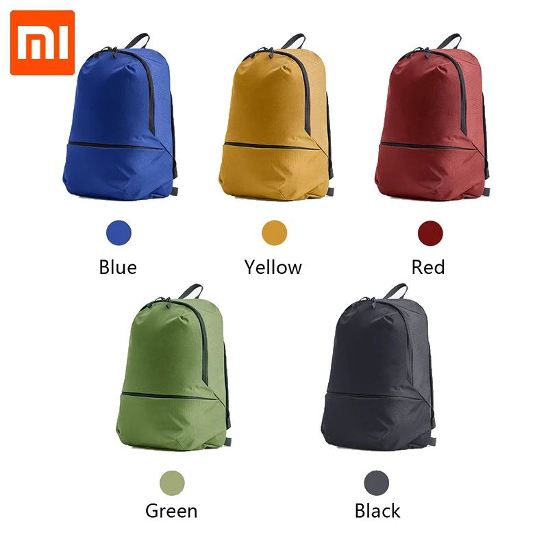 

Original Xiaomi Mi Backpack 11L 5colors Level 4 Waterproof Nylon 150g Urban Leisure Sports Backpacks Bags Men Women Small Size