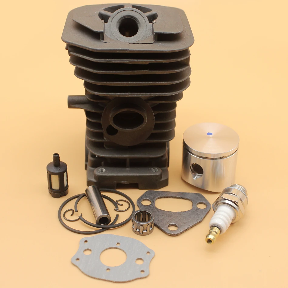 38MM Nikasil Plated Cylinder Piston Ring Bearing Gasket Kit For HUSQVARNA 142 141 137 136