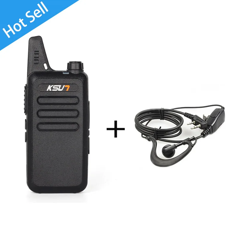 Walkie Talkie KSUN X-63TFSI Ham двухстороннее радио Walkie Talkie двухдиапазонный приемопередатчик BUXUN X-63(черный - Цвет: X50B10