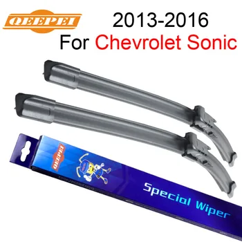 

QEEPEI Wiper Blades For Chevrolet Sonic 2013-2016 26"+15" High Quality Iso9001 Natural Rubber Clean Front Windshield CPB1