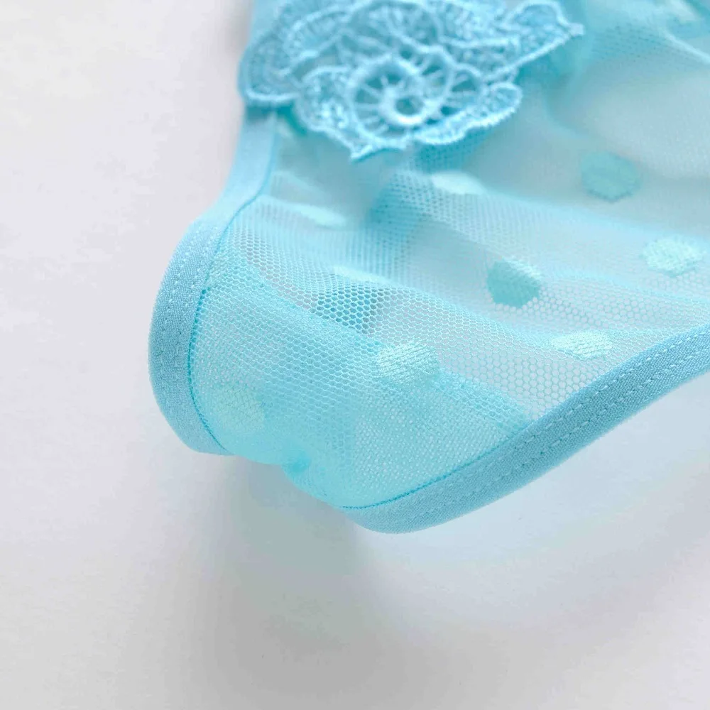 Women Sexy Lace Panties Transparent Briefs G String thong Underwear 3D Floral Embroidery Lingerie Knickers Panties intimates 49 (15)