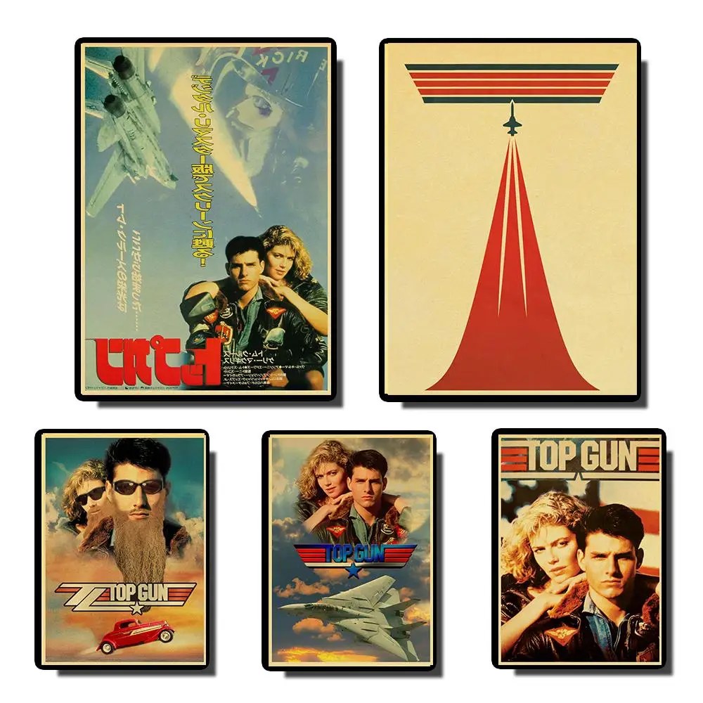 

Top Gun Tom Cruise vintage posters Prints Wall Painting high Quality Decor Poster Wall Painting Home Decoration