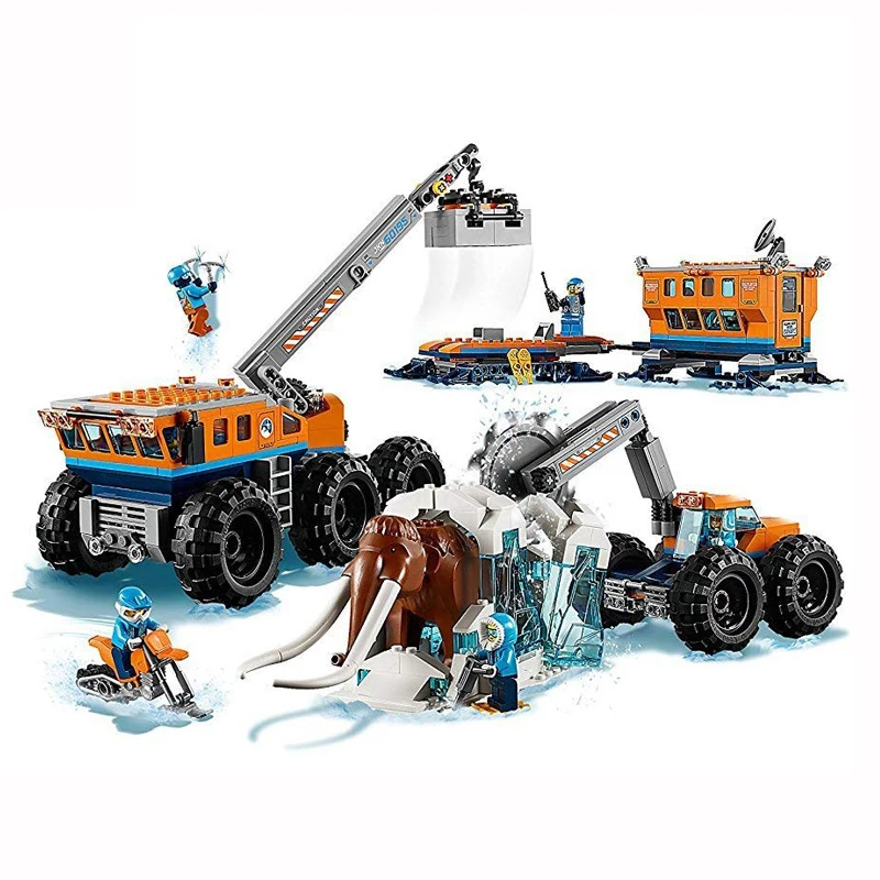 

New City Set Arctic Exploration Mobile Base Compatible With LegoINGLYS City 60195 Model Building Block Bricks Toys Children Gift