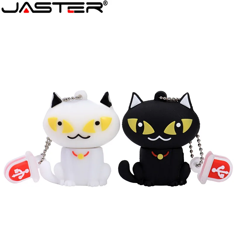 100% real capacity pen drive cartoon black cat pendriver 8gb 16gb 32gb usb flash drive memory stick pendrive cartoon mini gift