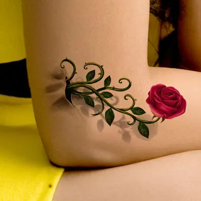 Gold Tattoo Realistic 3d Tattoo Sexy Women Waterproof Stereo Rose Paste Cover Scar Photos Posted Photo Summer Flash Tattoo Women Helmet Tattoo Partstattoo Pants Aliexpress