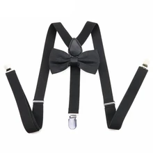 Повседневный темпераментный регулируемый костюм для мальчиков и девочек с галстуком-бабочкой и 3 зажимами на застежке на спине, детская одежда