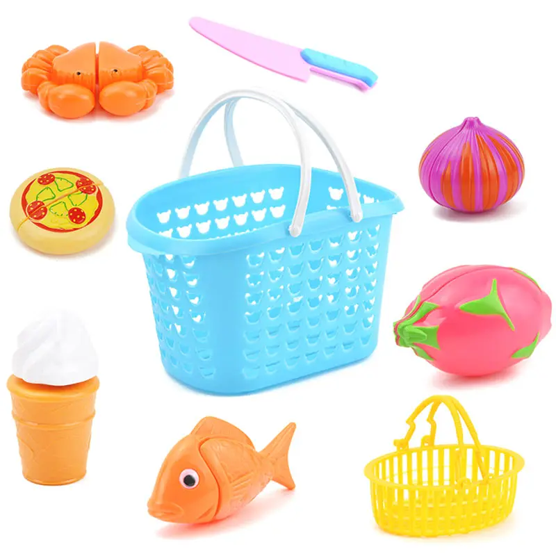 26Pcs/set Kitchen Baby Plastic Fruit Vegetable Meat Toy Kids Fruits